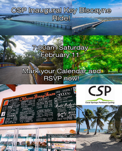 CSP Inaugural Key Biscayne/Cinnamon Roll Ride!